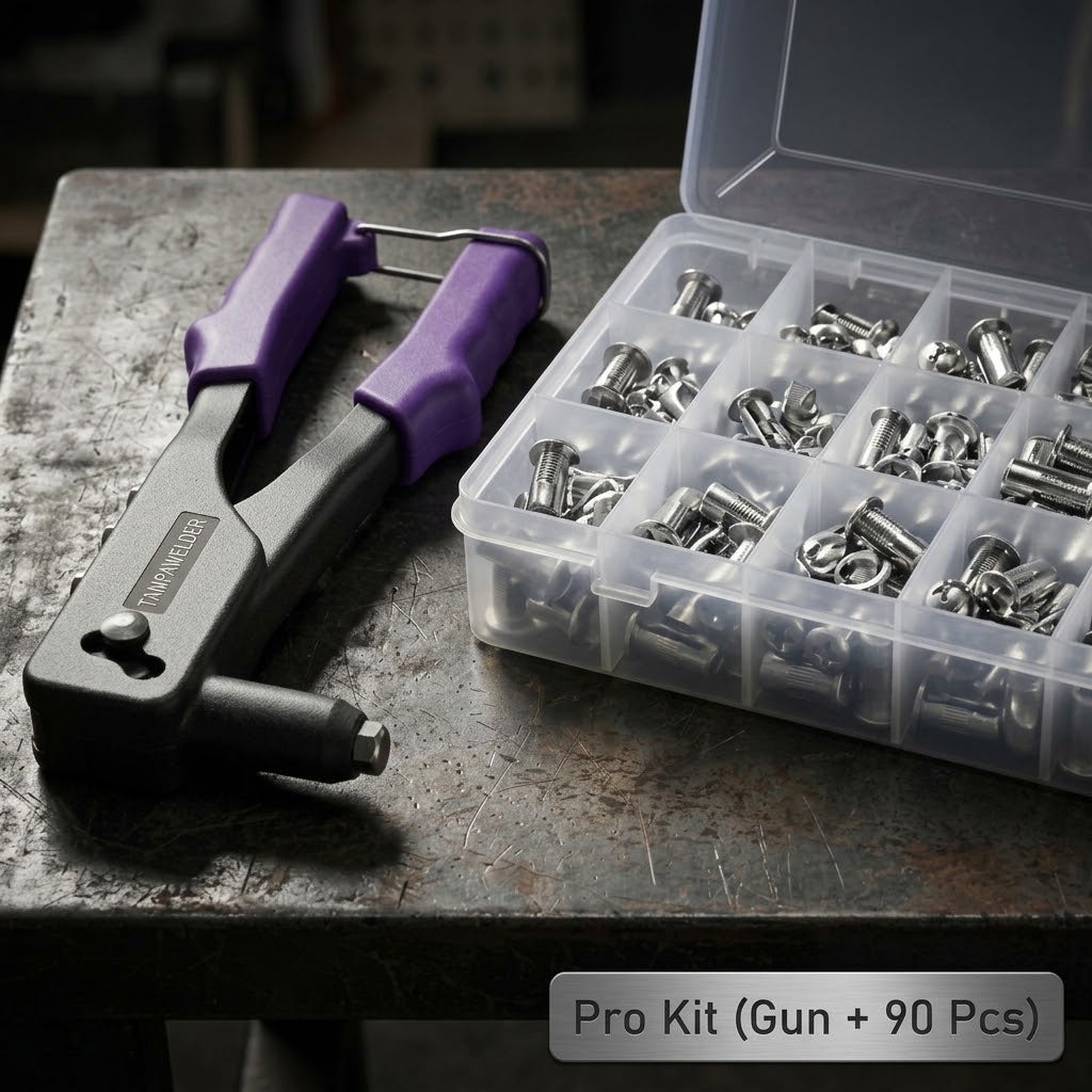Heavy-Duty Petal Rivet Nut Tool Kit - The Ultimate Hollow Wall Solution