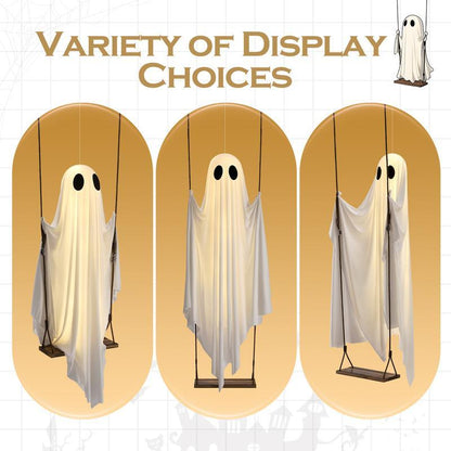Halloween Decorations Outdoor - 5FT Large Hanging Ghost Swing