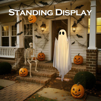 Halloween Decorations Outdoor - 5FT Large Hanging Ghost Swing
