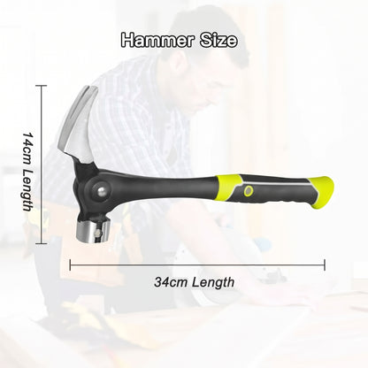 [2-Pack] Ultimate Multi-Angle Claw Hammer with Magnetic Nail Starter