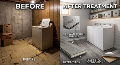 Ultra-Thick Peel & Stick Vinyl Flooring (Waterproof & Non-Slip)