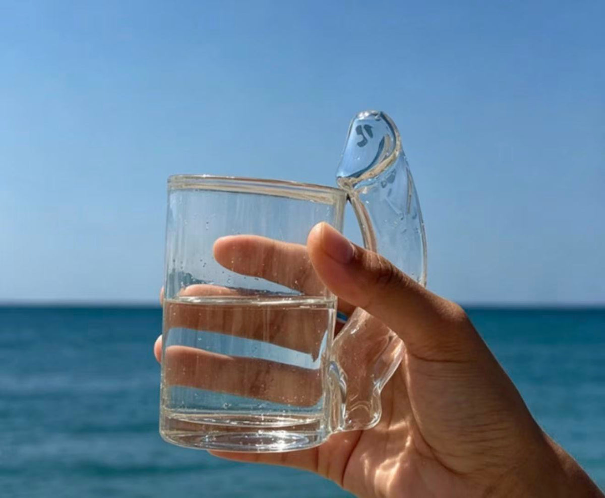 Funny Novelty Glass Cup, Party Gag Gift